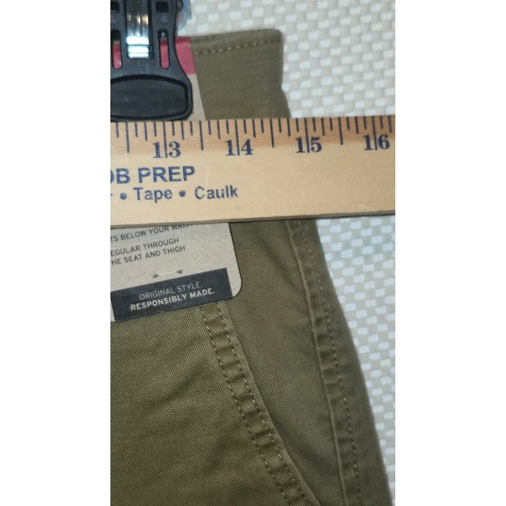 Levis XX Chino Standard Taper Pants Mens 28x30 Khaki Tan Stretch 85226-0072